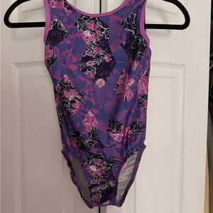 GK Purple and Pink Kids Leotard
